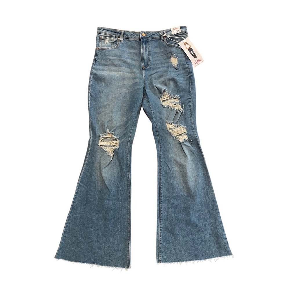 Celebrity Pink Hi Rise Flare Jeans 17/33 NWT